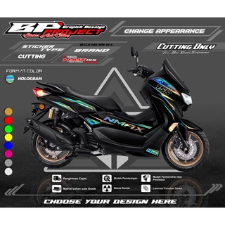 สติกเกอร์ ลายมอเตอร์ N MAX new 2020-CUTTING N MAX new STICKER polet yamaha N MAX 155 new 2020 โค้ด BP. 05a