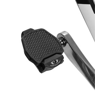 ภาพหน้าปกสินค้าแผ่นรองบันไดคลีท Cleat Cover Self-locking Pedals Road Bike Cleats Platform Adapter For SHIMANO/Look (Black) ที่เกี่ยวข้อง