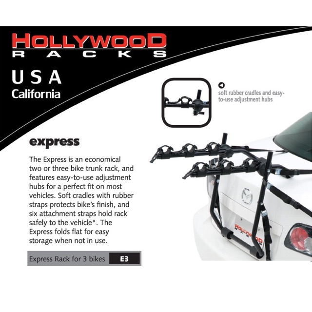 แร็คบรรทุกรถจักรยาน HOLLYWOOD BIKE RACK รุ่น EXPRESS3 | Shopee Thailand