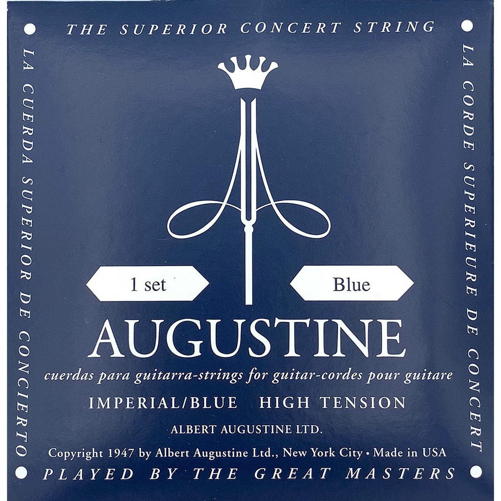 สายกีตาร์คลาสสิค-augustine-nylon-strings-imperial-blue-high-tension