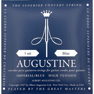 สายกีตาร์คลาสสิค Augustine Nylon Strings Imperial / Blue, High Tension
