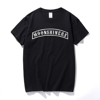 เสื้อยืดแขนสั้น ผ้าฝ้าย พิมพ์ลาย Moonshiners Sutton Moonshine Hillbilly South Runs Popcorn สําหรับผู้ชาย