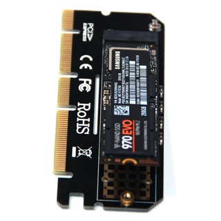 ภาพหน้าปกสินค้าอะแดปเตอร์ M.2 NVME SSD NGFF To PCIe 3.0 x 17 ที่เกี่ยวข้อง
