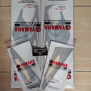 สติกเกอร์ติดถังน้ํามัน และกล่องแบตเตอรี่ ด้านซ้าย ขวา RX KING 2004 สีฟ้า ของแท้ สําหรับ YAMAHA YGP 3KA-F4244-20/3KA-F4245-20/3KA-F174J-20/3KA-F174K-20