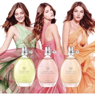 LOTใหม่⚡️น้ำหอมAVON SCENT MIX EAU DE TOILLETE  30ml.ตัวหอม หลายลุค หอมหรู หอมสดชื่น มีหลายกลิ่น หอมมากก 🍓🍒🍋🍊🌼🌻