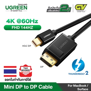 UGREEN MD105 Mini DP to DP Cable Mini Displayport Audio Video Adapter Cable 4Kx2K for MacBook, Ultrabook, or Tablet