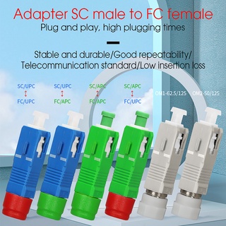 Fiber Optic Adapter Conversion Joint Flange Coupler Adapter Single Mode FC Female-SC male SC-FC