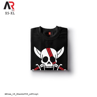 เสื้อยืด - AR Tees One Piece Shanks v53 โลโก้ไวนิลเสื้อที่กําหนดเอง Unisex Tshirt สําหรับผู้หญิงและ