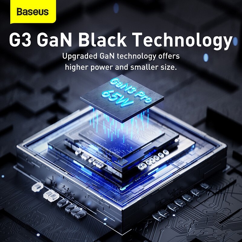 Baseus หัวชาร์จเร็ว GaN Pro 65W Desktop Fast Charge 4in1 อะแดปเตอร์ ...
