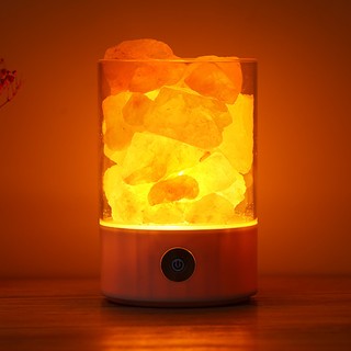 ภาพหน้าปกสินค้าM2 Himalayan Salt Lamp โคมเกลือทะเลคริสตัลไนท์ไลท์พร้อมสวิตช์หรี่ไฟสัมผัส ที่เกี่ยวข้อง