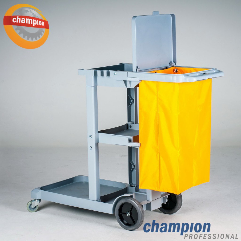 รถเข็นอุปกรณ์ทำความสะอาด-janitor-cart