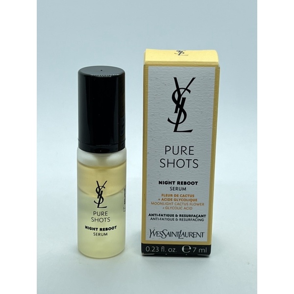 YSL Pure Shots Night Reboot Serum 7ml ผลิต 01/24 Shopee Thailand