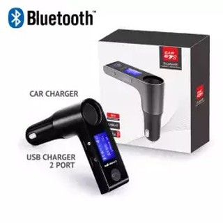 SALEup G7S Car Bluetooth Kit FM Transmitter MP3 Player Dual USB Car Charger with Cigarette Lighter Por