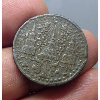 เหรียญโสฬส แท้ 💯% เนื้อดีบุก เงินโบราณ สมัย ร.4 ตราพระมงกุฎ -พระแสงจักร รัชกาลที่4 ปี พศ. 2407 #ของสะสม #เหรียญโบราณ