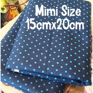 mini size 15cm x 20cm ผ้าแคนวาส ลายจุด ผ้า เนื้อดี 6 ออนซ์ เนื้อหนา