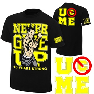 WWE เสื้อยืด เก็บเงินปลายทางได้ เสื้อมวยปล้ำ John Cena สีน้ำเงิน