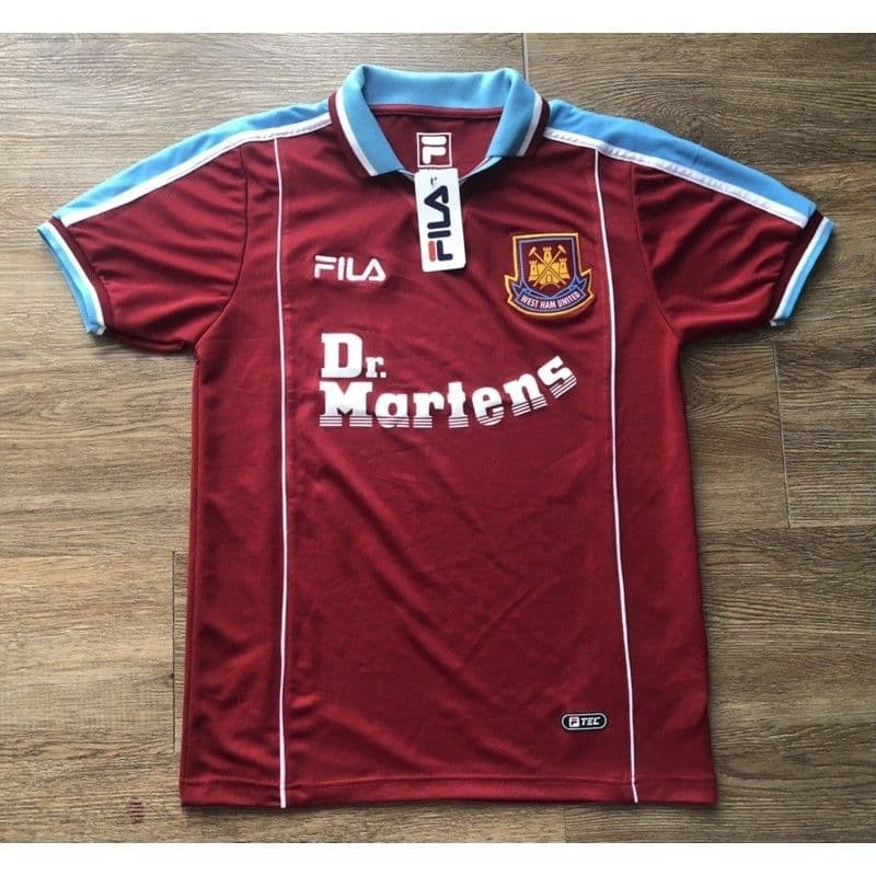 เสื้อกีฬาฟุตบอล-west-ham-home-retro-1999