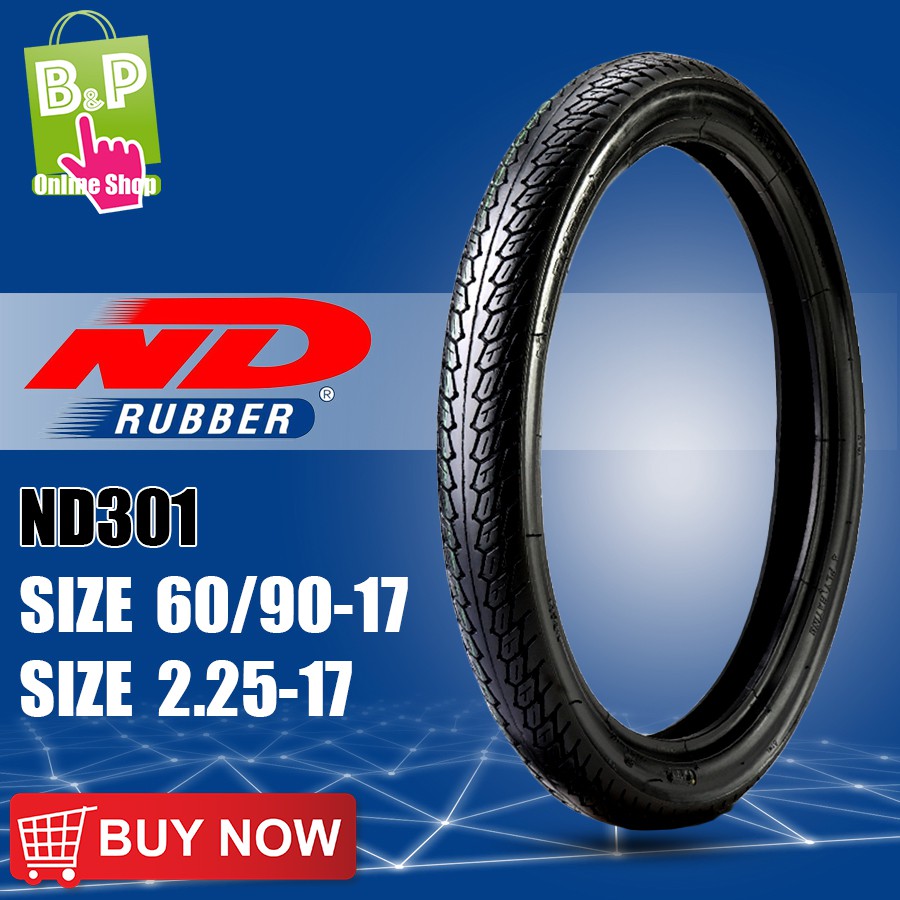 ยางนอกมอเตอร์ไซค์-nd301-size-60-90-17-nd-rubber