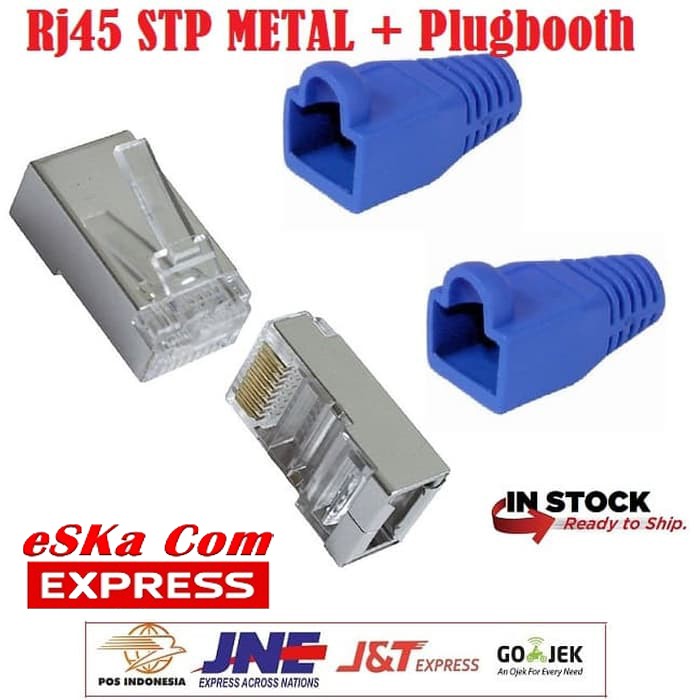 ปลั๊กบูทเชื่อมต่อโลหะ STP RJ45 STP RJ45 | Shopee Thailand