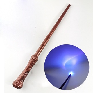 1 ชิ้น ฟิกเกอร์ ของเล่น Harry Potter Magic Wand &amp; แก้ว เรืองแสง เสียง ไม้กายสิทธิ์ คอสเพลย์ อุปกรณ์ประกอบฉาก เด็ก ของขวัญวันเกิด