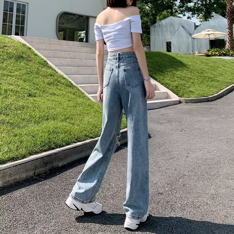 dadulove-2022-new-korean-version-ins-ripped-jeans-high-waist-loose-straight-wide-leg-pants-fashion-womens-clothing