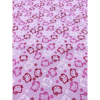 สินค้า Hello Kitty Fabric ผ้าเมตรคอตตอนลายคิตตี้ สุดน่ารัก