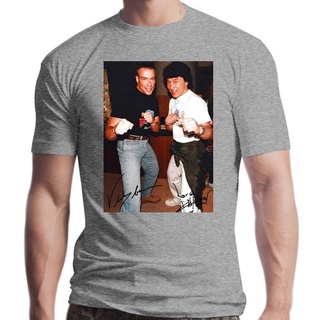 เสื้อยืดผู้ชาย90 - ผู้ชาย tshirt oversize ใหม่ Jacky Chan &gt; Jean-Claude Van Damme s 2022 การออกแบบ