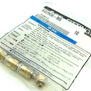 พร้อมส่ง,(A)Unused, KQ2H06-M5 FITTING ,ฟิตติ้ง สเปค M5 Φ6 10pcs/pack ,SMC (66-002-334)