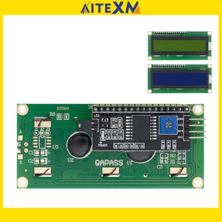 โมดูลหน้าจอ Lcd สีฟ้าสีเขียว Iic / I2C 1602 สําหรับ Arduino 1602 Lcd Uno R3 Mega2560 Lcd1602+Ic2