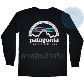 PATAGONIA เสื้อยืด คอกลม แขนยาว แฟชั่น ภูเขา พาตาโกเนีย ปาตาโกเนีย useless unisex