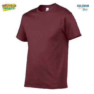 เสื้อยืด สีเลือดหมู Gildan® Premium Cotton Maroon เกรดพรีเมี่ยม