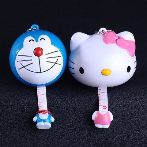 สายวัดสำหรับเด็ก รูปทรง คิตตี้/โดเรมอน Kids Tape Measurement Ruler ...