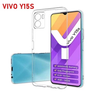 เคสโทรศัพท์ต้านเชื้อแบคทีเรีย Vivo Y02S Y15S 2021/V23E 5G เคสTPU เคสใสกันกระแทก คลุมกล้อง เคสโทรศัพท์ เคสนิ่ม ส่งจากไทย