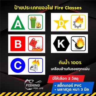 ภาพหน้าปกสินค้าป้ายประเภทของไฟ Fire Class ขนาด 30x15 cm. (กันน้ำ) ซึ่งคุณอาจชอบสินค้านี้