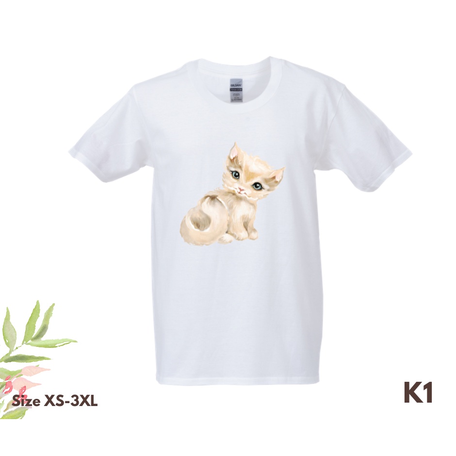 เสื้อยืดลายแมวน้อยน่ารัก-ไซส์-xs-3xl-คอลเลคชั่นแมวน้อย-เสื้อยืดคนรักน้องแมว-เสื้อยืดcotton-100-เกรดพรีเมี่ยม-เสื้อยืดอิ