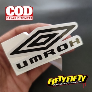 Umbro Umrah สติกเกอร์เคลือบเงา พิมพ์ลาย กันน้ํา สําหรับติดตกแต่งหมวกกันน็อค รถจักรยานยนต์ รถยนต์