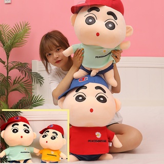 ตุ๊กตายัดนุ่น ผ้ากํามะหยี่ขนนิ่ม รูปการ์ตูนชินจัง ขนาดใหญ่ สไตล์ญี่ปุ่น ของเล่นสําหรับเด็ก