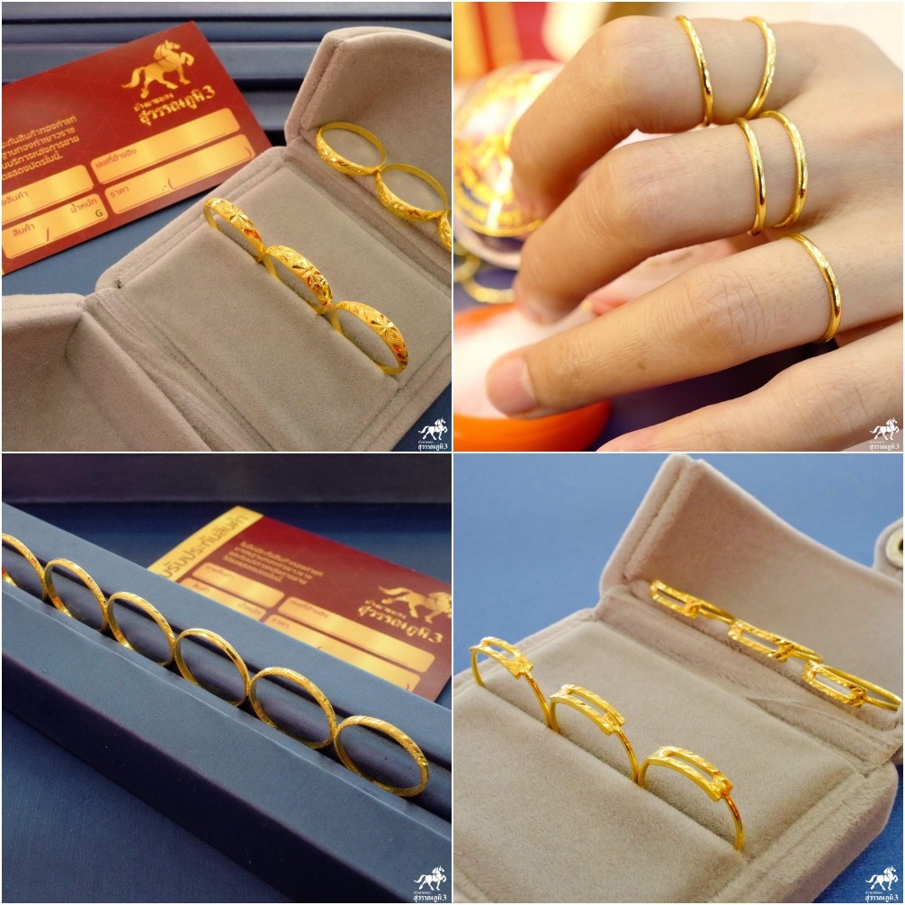 ภาพหน้าปกสินค้าแหวนทองคำแท้ 0.6 กรัม ลายหัวโปร่งหน้ามน เกลี้ยง โปร่งรอบวง แถว2ชั้น ทองแท้ 96.5% มีใบรับประกัน โดยช่างฝีมือจากเยาวราช จากร้าน swpgold บน Shopee