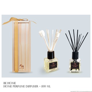 Aroma&amp;More  BE HOME Home Perfume Diffuser ชุดน้ำหอมกระจายกลิ่น หอมชาเอิร์ลเกรย์และหอมอบอุ่นด้วยเปลือกไม้ 100ml Set