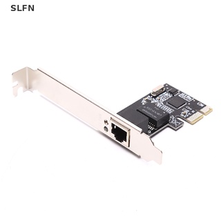 สินค้า [SLFN] อะแดปเตอร์การ์ดเครือข่ายอีเธอร์เน็ต PCI Express PCI-E 10 100 1000Mbps LAN