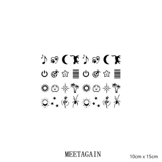 ภาพหน้าปกสินค้า【MEET Magic Tattoo】สติกเกอร์รอยสักชั่วคราว กันน้ํา 10 ซม. x 15 ซม. 15 วัน L-007 ที่เกี่ยวข้อง