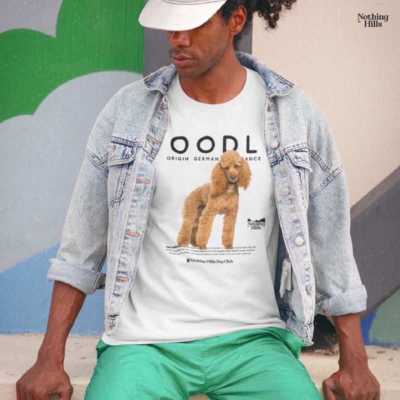 เสื้อยืดลาย-poodle-พูเดิล-classic-cotton-unisex-by-nothing-hills-ใหม่