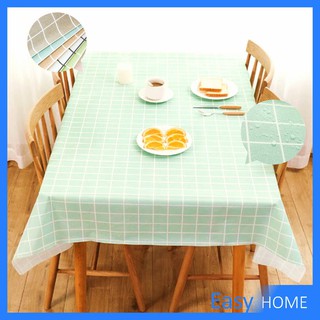 ผ้าปูโต๊ะ วัสดุ PEVA ผ้าปูโต๊ะ สี่เหลี่ยม ลายตาราง กันน้ำ มี 4 ขนาด ผ้าปูโต๊ะ กันน้ำและกันเปื้อน กันน้ำ Table Cover