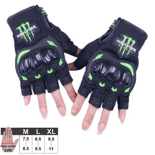 JETANA BIKE ถุงมือ ครึ่งนิ้ว มอเตอร์ไซค์ Tactical Gloves กิจกรรมกลางแจ้ง การ์ดป้องกัน ฝ่ามือกันลื่น ใช้ได้ทั้งชายและหญิง