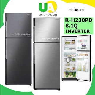 ภาพหน้าปกสินค้าHITACHI ตู้เย็น RH230PD 8.1Q Inverter/NanoTitaniumระบบกำจัดกลิ่นและแบคทีเรีย ถาดน้ำแข็งแบบบิดหมุนปรับเลื่อนได้ R-H230PD R-H230 RH230 230PD 230 RH จากร้าน unionaudio บน Shopee