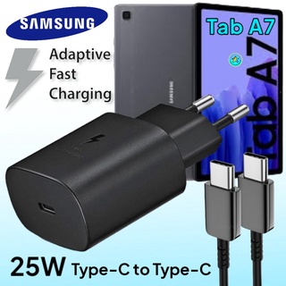 ที่ชาร์จ Samsung Galaxy Tab A7 (2020) 25W Usb-C to Type-C ซัมซุง หัวชาร์จ(EU) สายชาร์จ 2เมตร Fast Charge ชาร์จด่วน แท้