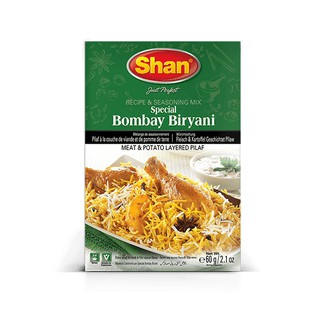 ภาพหน้าปกสินค้าเครื่องเทศข้าวหมก (Bombay Biryani Masala) – Shan (60 กรัม / Grams) ที่เกี่ยวข้อง