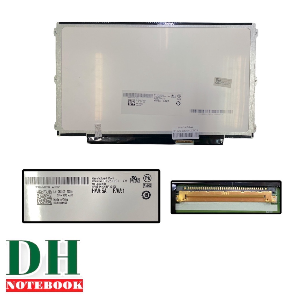 Dalle écran 12.5" AUO B125XW01 V.0 - Résolution 1366x768 WXGA, Connecteur 40pin, Neuf Avec Garantie 1 An