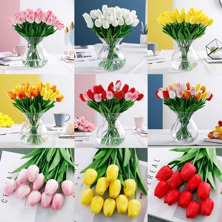 ภาพหน้าปกสินค้าดอกไม้ปลอม ดอกทิวลิป ดอกทิวลิปปลอม แต่งห้อง ดอกไม้ พร๊อบถ่ายรูป ของขวัญ ดอกไม้ประดิษฐ์ Tulip Flower Blossom Decoration ที่เกี่ยวข้อง