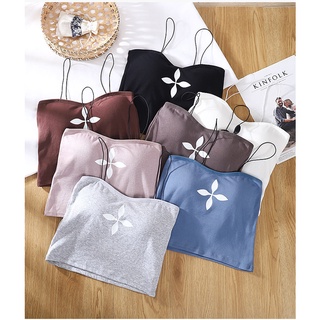 สินค้าพร้อมส่งจากไทย💥Angle Bra💥 (N599) เสื้อครอปสายเดี่ยว  ผ้านุ่มใส่สบาย